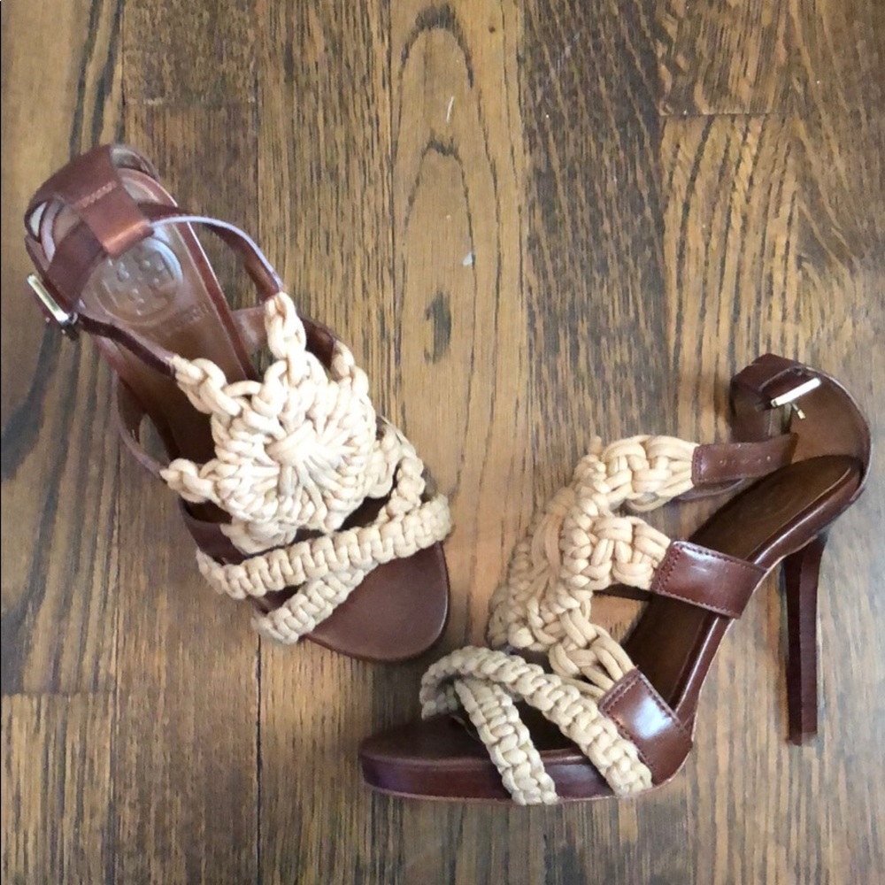 Tory Burch Macrame Heels